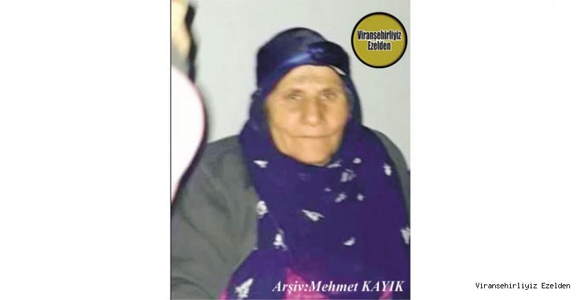Hemşehrimiz Viranşehir’de 08 Şubat 2021 Günü Vefat etmiş, Değerli Annelerimizden olan, Merhume Adul Talay