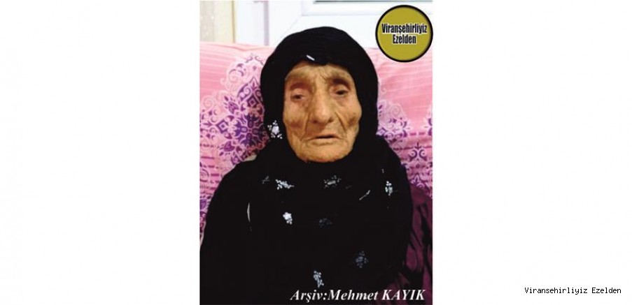 Hemşehrimiz Viranşehir’de 13 Mart 2021 Günü Vefat etmiş, Değerli Annelerimizden olan, Merhume Reddi Yavuklu