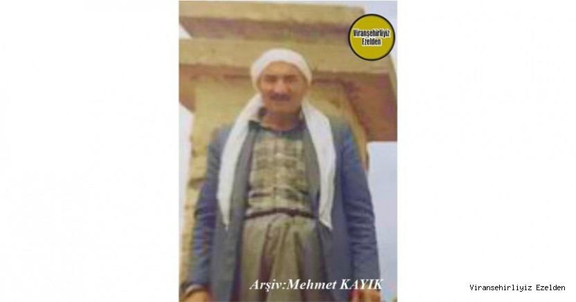 Hemşehrimiz Viranşehir’de 2002’de Vefat etmiş, Hacı Ali olarak tanınan, Sevilen İnsan Merhum Hacı Ali Ekincidir