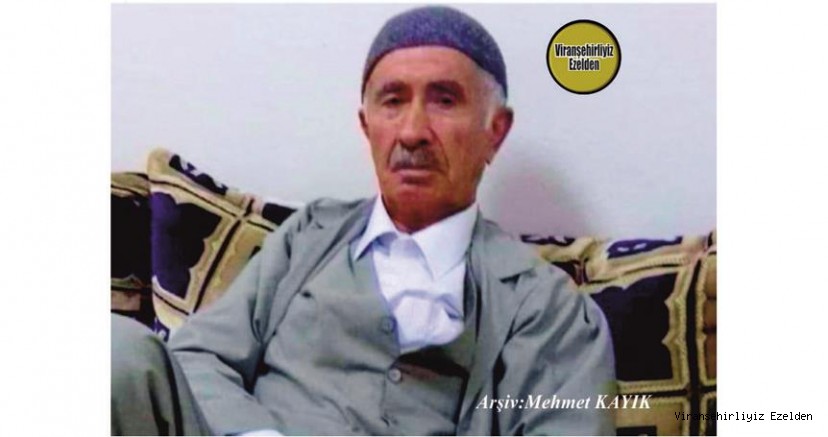  Hemşehrimiz Viranşehir’de 23 Kasım 2020 Günü Vefat etmiş,  Merhum Mehmet Şerif Erol