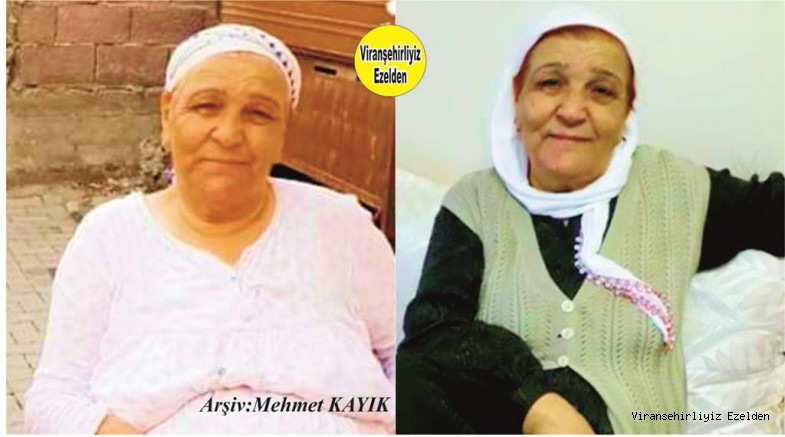 Hemşehrimiz Viranşehir’de 30 Kasım 2019 Günü Vefat etmiş, Değerli Annelerimizden olan, Merhume Reyya Bağcı.