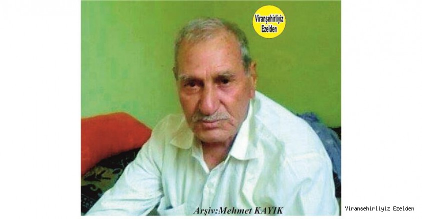 Hemşehrimiz Viranşehir’de Aliye Muhacir olarak tanınan, Merhum Ali Demir