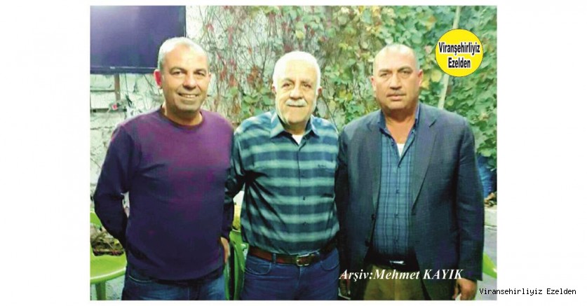 Hemşehrimiz Viranşehir’de Berber Gani olarak tanınan Gani Önen, İbrahim Erol ve Cevher Takanak