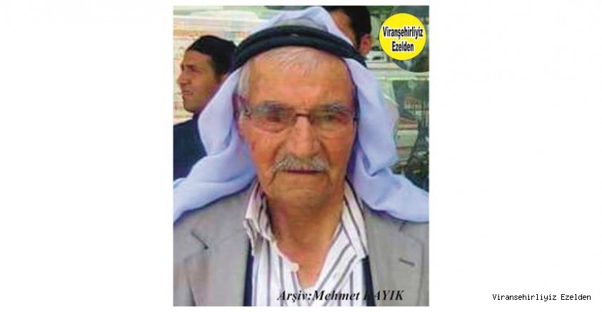  Hemşehrimiz Viranşehir’de Sevilen Değerlerimizden olan, Merhum Sinan Çelenk