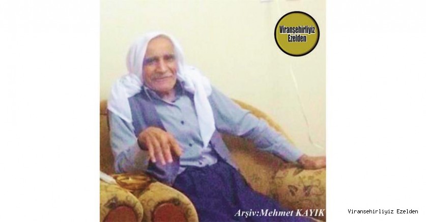 Hemşehrimiz Viranşehir’de Sine Hıde olarak tanınan Merhum Sinan Karatepe