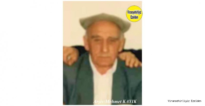 Hemşehrimiz Viranşehir’de Sino Duygu olarak tanınan, Sevilen İnsan Merhum Sinan Duygu