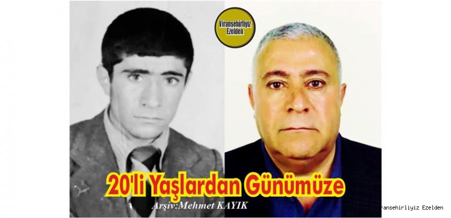 Hemşehrimiz Viranşehir’de Sürücü Kursu Sektöründe Yıllarca Hizmetler yapmış, İsmet Beslenen’e Ait 20 li Yaşlardan Günümüze Bir Fotoğrafı