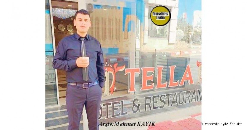 Hemşehrimiz Viranşehir’de Tella Otelde Resepsiyon Hizmeti Görevlisi olarak çalışan, Cuma Cansoy