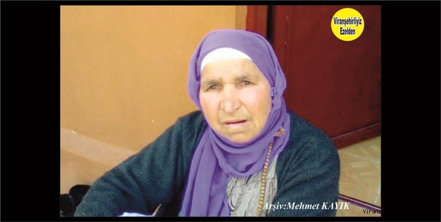 Hemşehrimiz Viranşehir’de Yakın zamanda Vefat etmiş, Değerli Annelerimizden olan, Merhume Emiş Takanak