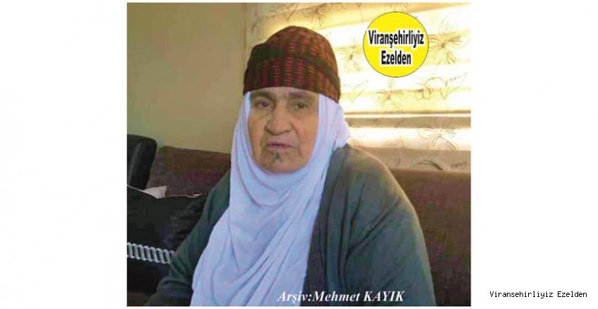 Hemşehrimiz Viranşehir’de Yakın zamanda Vefat etmiş, Değerli Annelerimizden olan, Merhume Hacı Emine Kaya