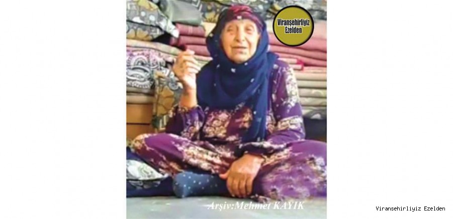 Hemşehrimiz Viranşehir’de Yakın zamanda Vefat etmiş, Değerli Annelerimizden olan, Merhume Kinne Ökür
