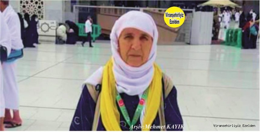 Hemşehrimiz Viranşehir’de yakın zamanda vefat etmiş Değerli Annelerimizden olan, Merhume Yaşar Çoğalan