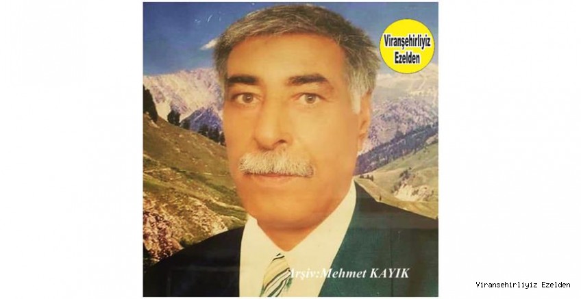 Hemşehrimiz Viranşehir’de Yakın zamanda Vefat etmiş, Merhum Mehmet Çelikli