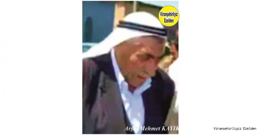 Hemşehrimiz Viranşehir’de Yakın zamanda vefat etmiş,Sevilen İnsan Merhum Hacı Osman Topçu