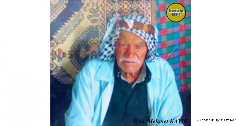 Hemşehrimiz Viranşehir’de yakın zamanda Vefat etmiş, Sevilen İnsan Merhum Hecı Ömer Agit Yağdı