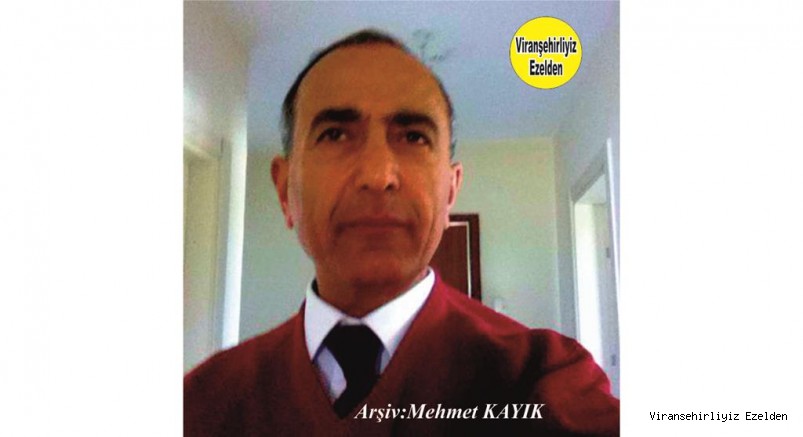 Hemşehrimiz Viranşehir Lisesinde Yıllarca Öğretmenlik yapmış, Öğretmen Ramazan Şipar
