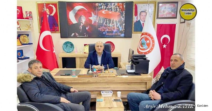 Hemşehrimiz Viranşehir Şehitler ve Gaziler Derneği Başkanı Seyyit Mücahit Seyyid, Misafirleri Serdar Özbek ve İsmail Kuran