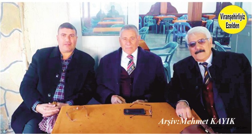 Hemşehrimiz Viranşehir Sümerbank Emekli Müdürü Mehmet Güllü, Emekli Memur Nazım Yavuzkaplan ve Hadi Diken