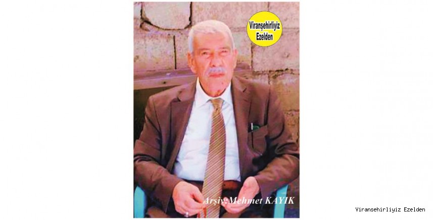 Hemşehrimiz Yakın zamanda Vefat etmiş, Viranşehir’de Sevilen Değerlerimizden olan, Merhum Hacı Menduh Şehmusoğlu