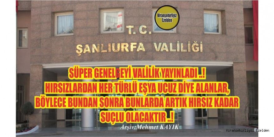 HIRSIZLARDAN HER TÜRLÜ EŞYA UCUZ DİYE ALANLAR, BÖYLECE BUNDAN SONRA BUNLARDA ARTIK HIRSIZ KADAR SUÇLU OLACAKTIR ..!
