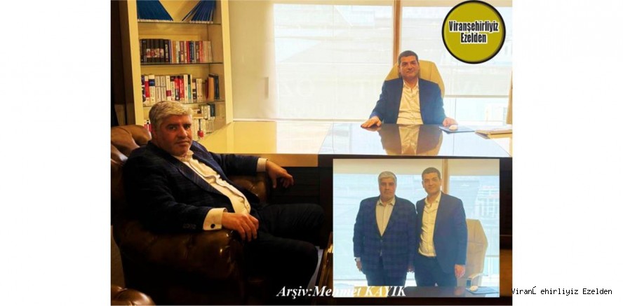  İzmir Viranşehirliler Derneği Başkanı Avukat Mesut Özkan ve Kenan Nebati