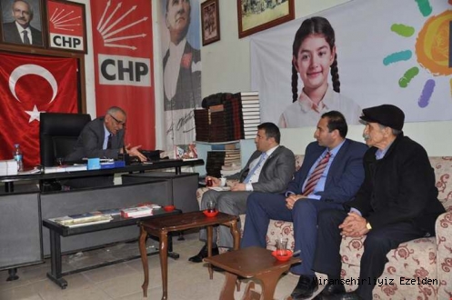 KAYMAKAM ÖMER ÇİMŞİT’TEN CHP İLÇE BAŞKANI REMZİ TAYLAN’A ZİYARET