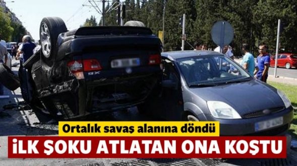 Lüks cip sürücüsü linç ediliyordu