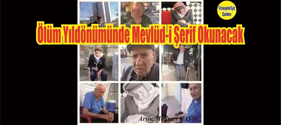 Merhum Hasan Şavlı'nın Mevlüd-i Şerifi Vardır