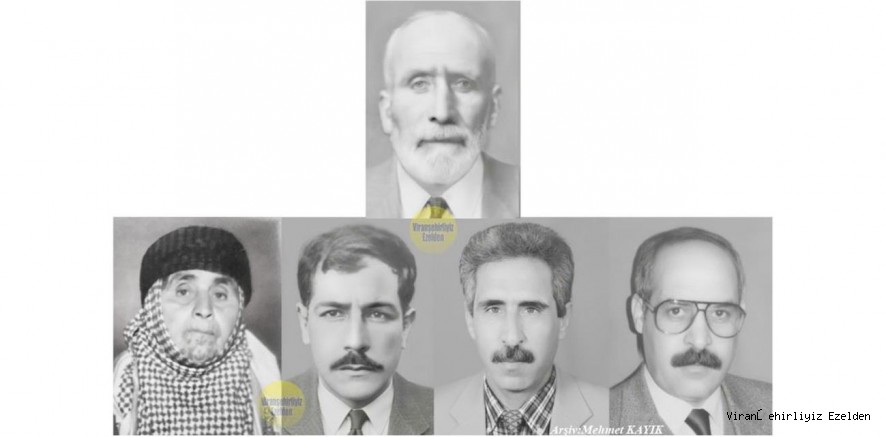 Merhum Sinan Kaplan(Büyük Sino Maas), Çocukları Merhume Amşe Elbenim(Kaplan), Merhum Sinan Kaplan(Küçük Sino Maas), Merhum Mehmet Kaplan(Hamme Kaplan)