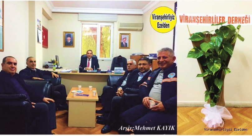 Mersin Akdeniz Belediyesinde Yeni Görevine Başlayan, Arslan Çiftçi, Mersin Viranşehirliler Derneği Başkanı Halil Kuran, Nuri Öztürk, Mustafa Vurgun, Mahmut Turgut ve Nureddin Göktaş