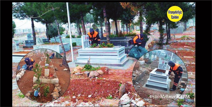 MEZARLIKLARDA TEMİZLİK ÇALIŞMASI BAŞLADI …