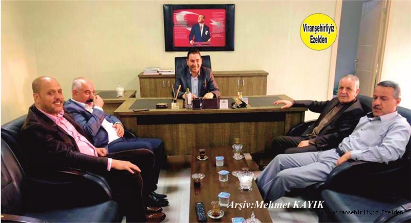 Münir Kanar, Aziz Bağçı, Eyyüp Öztürk, Belediye Özel Kalem Müdürü Abdulkerim Özşavlı ve Fatih Şenbayram