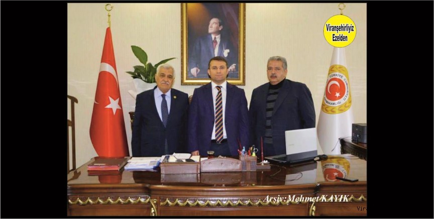 Necati Erol, Mustafa Akyürek ve Viranşehir Kaymakamı Ömer Cimşit