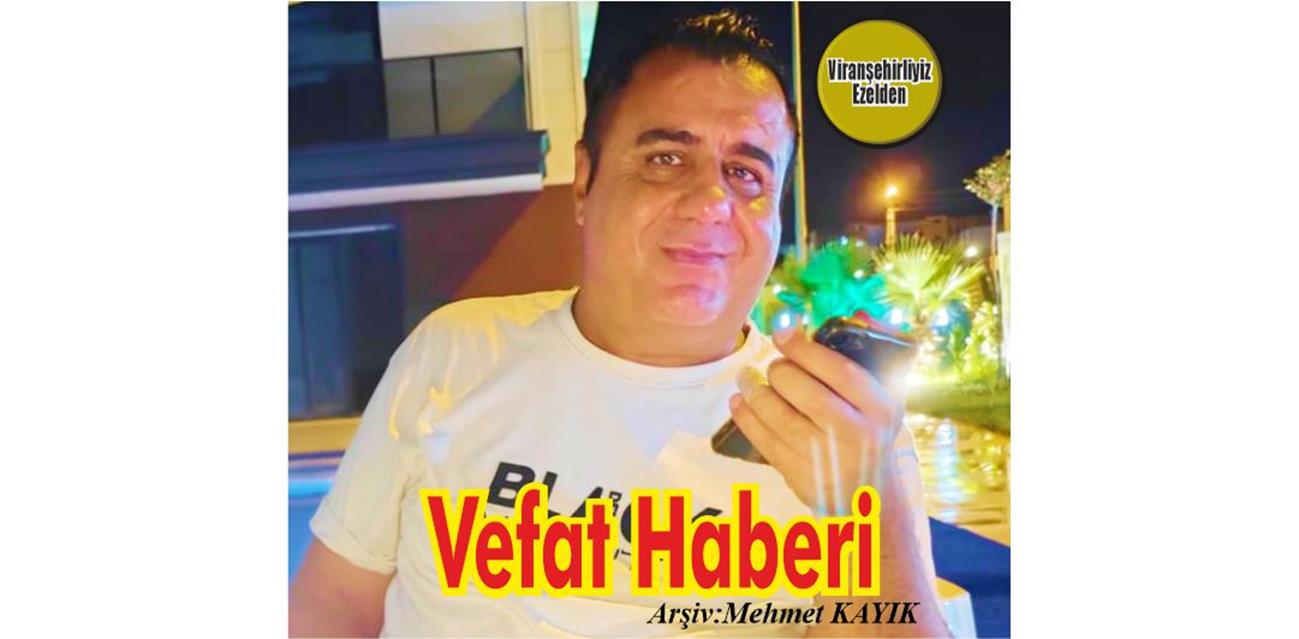 VEFAT HABERİ...