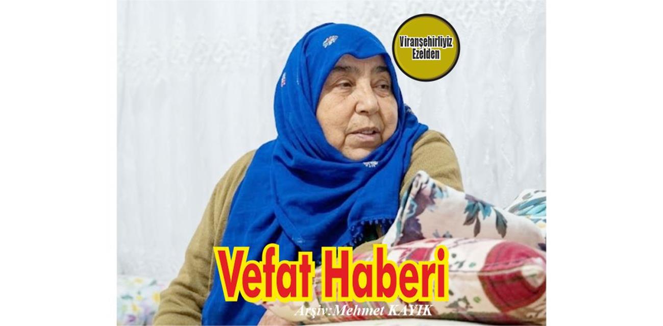 Hatice İçten VEFAT ETMİŞTİR