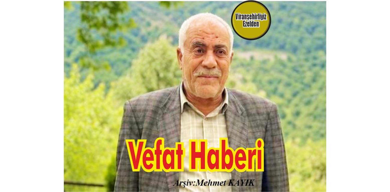 Mahmut Gezgin Vefat Etmiştir.