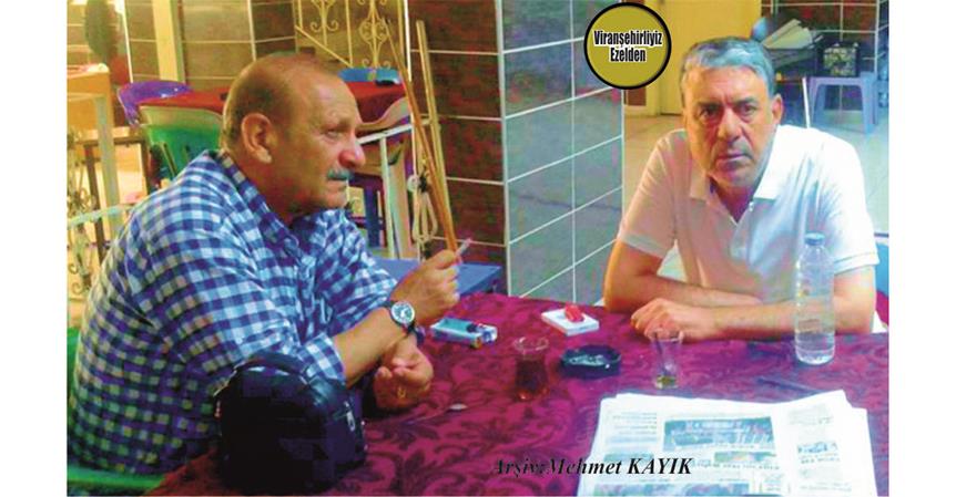 Viranşehir’de 68 Kuşağı Olarak Bilinen Sevilen Demokratlarımızdan olan, Emekli Öğretmen Nuri Salmaş ve Arkadaşı Emekli Öğretmen M.Fahri Kaya