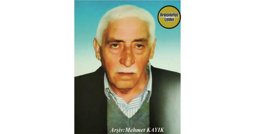 Hemşehrimiz 13 Eylül 2020 Günü Vefat Etmiş, Viranşehir Hayvan Pazarında Yıllarca Esnaflık Yapmış, Merhum Mahmut Karatepe