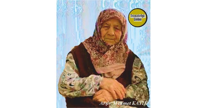 Hemşehrimiz 15 Aralık 2022 Günü Gaziantep’te Vefat Etmiş, Değerli Annelerimizden Olan, Merhume Sultan Kapan