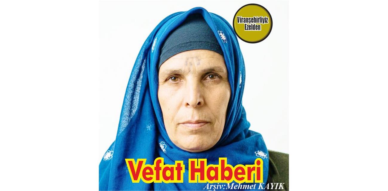 Nurê Taşkıt Viranşehir’de Vefat etmiştir.