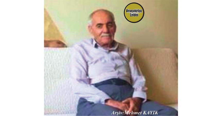 Hemşehrimiz 04 Eylül 2020 Günü Vefat Etmiş, Merhum Bedirhan Dentaş