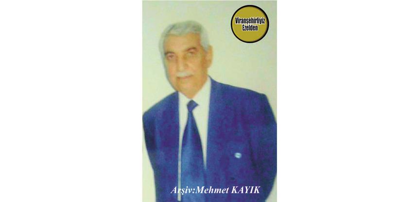 Viranşehir Maliye Müdürlüğünde Memur Olarak Görev Yapmış, Merhum Seydi Egemen