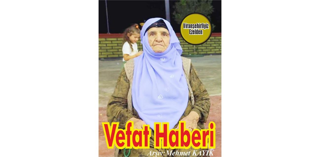 Zekiye Besleyen Viranşehir’de Vefat etmiştir.