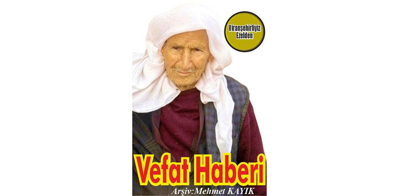 Hasan Atmaca Viranşehir’de Vefat etmiştir.