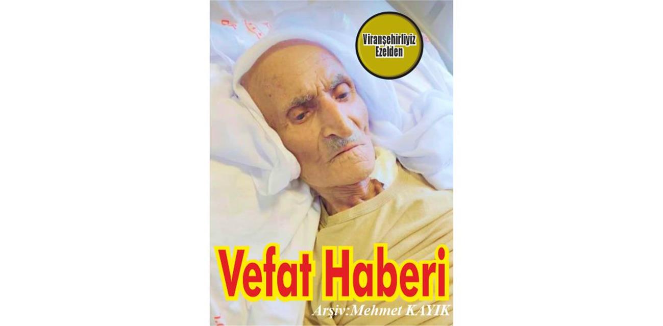 Hacı Nayif Derintaş Viranşehir’de Vefat etmiştir.