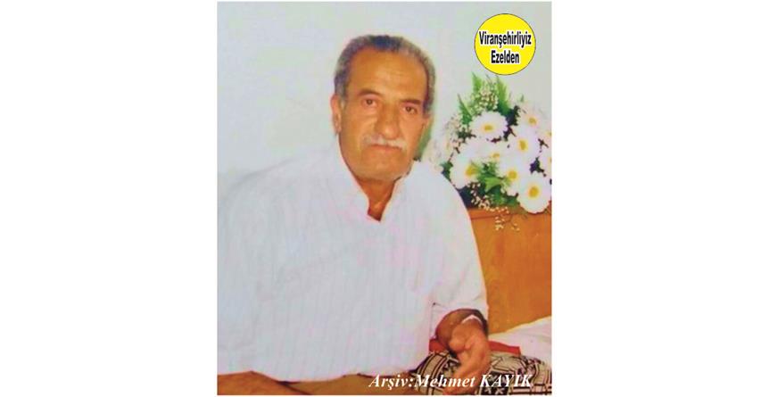 Bugün Ölüm Yıldönümü Olan 16 Eylül 2005 Günü Vefat Etmiş, Viranşehir’de Fenni Sünnetçi Olarak Hizmet Yapmış, Merhum Hamza Yatıcı (Sünnetçi Hamza)