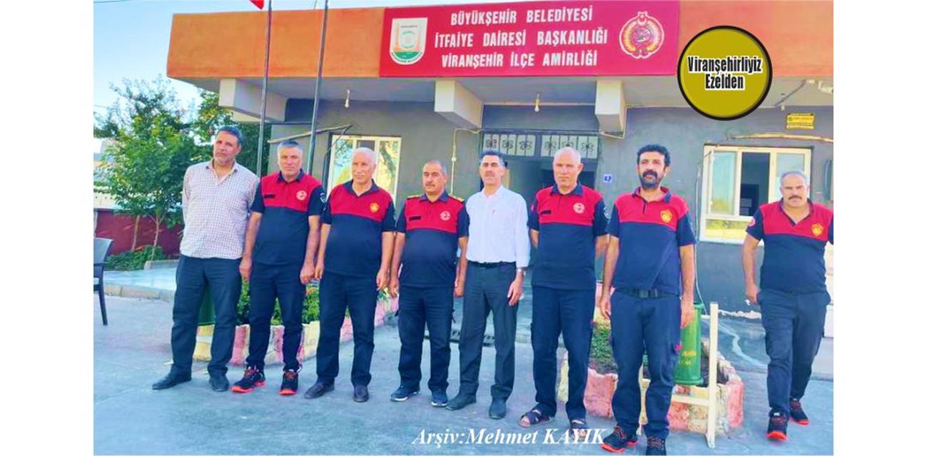 Şanlıurfa Büyükşehir Belediyesi İtfaiye Amiri Yakup Ekinci ve Arkadaşları
