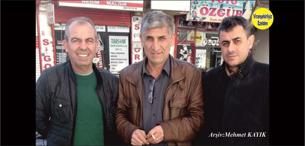 Viranşehirsporun Eski Başarılı Futbolcularından, İbrahim Erol(Bahe), Kutbettin Sancak(Kutto) ve Muhasebeci Atalay Şenbayram