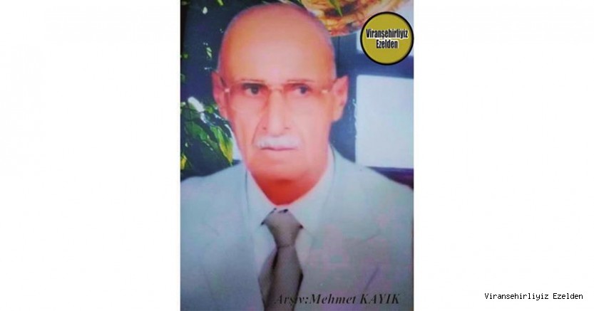 Ölüm Yıldönümü olan 21 Ocak 2019 Günü Vefat etmiş, Viranşehir’de Yıllarca Sanatkar Esnaflık yapmış, Sevilen İnsan Merhum Mehmet Ali Yağmur