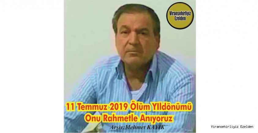 Ölüm Yıldönümünde Viranşehir’de Sanayi Sitesinde Yıllarca Sanayi Sektöründe Esnaflık ve Sanatkarlık yapmış, Sevilen İnsan Merhum Abdullah Uçar